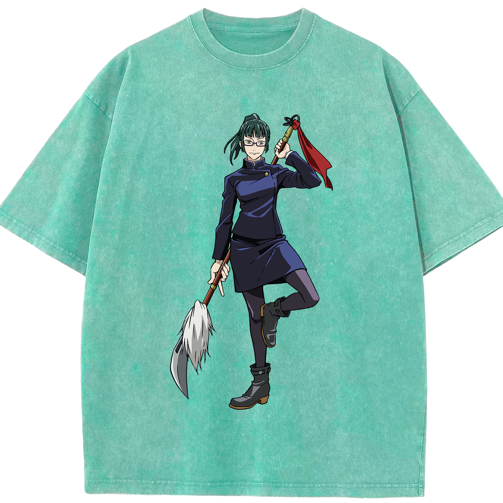 （画像用） 呪術廻戦 Jujutsu Kaisen 綿100% ヴィンテージ風 半袖Tシャツ（フロントプリント）